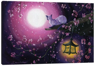 Moonglow Lantern Glow Canvas Art Print - Laura Iverson