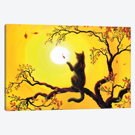 Playing On A Golden Afternoon Canvas Print #LAI68} by Laura Iverson Canvas Artwork
