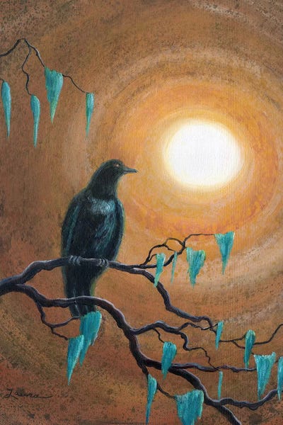 Laura Iverson: Raven In Dark Autumn by Laura Iverson