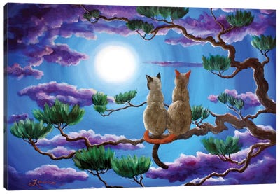 Alone In The Treetops Canvas Art Print - Laura Iverson