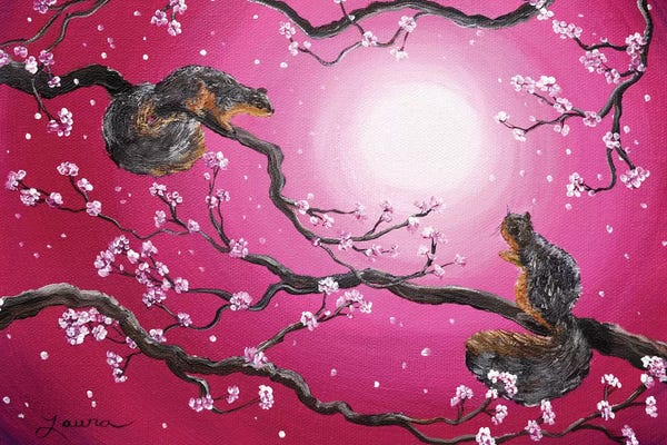 Blossoms: Sunrise Squirrels by Laura Iverson