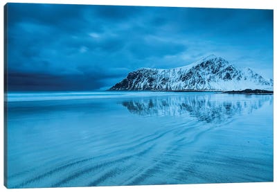 Norway, Lofoten, Skagsanden Beach II Canvas Art Print - Norway Art