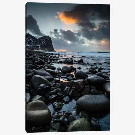 Norway, Lofoten, Unstad Beach II Canvas Print #LAJ105} by Mikolaj Gospodarek Canvas Artwork