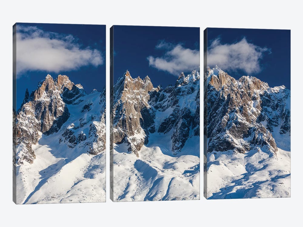 France, Chamonix, Alps, View From Brevent by Mikolaj Gospodarek 3-piece Canvas Print