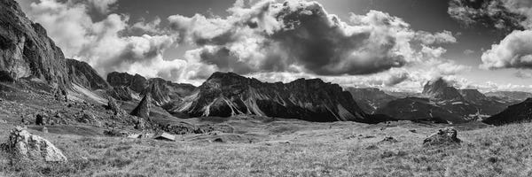 Mikolaj Gospodarek: Seceda, Dolomites, Italy (B&W) by Mikolaj Gospodarek