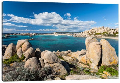France, Corsica, Lavezzi Island Canvas Art Print - Coastline Art