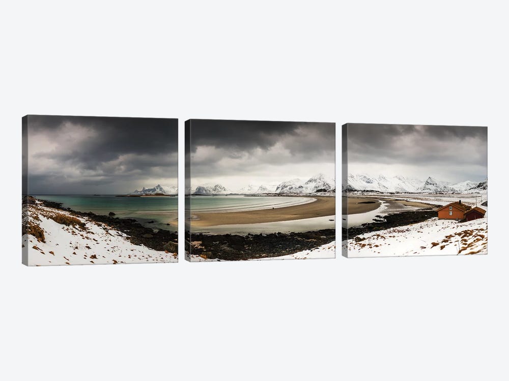 Ytresand, Lofoten, Norway by Mikolaj Gospodarek 3-piece Canvas Art Print