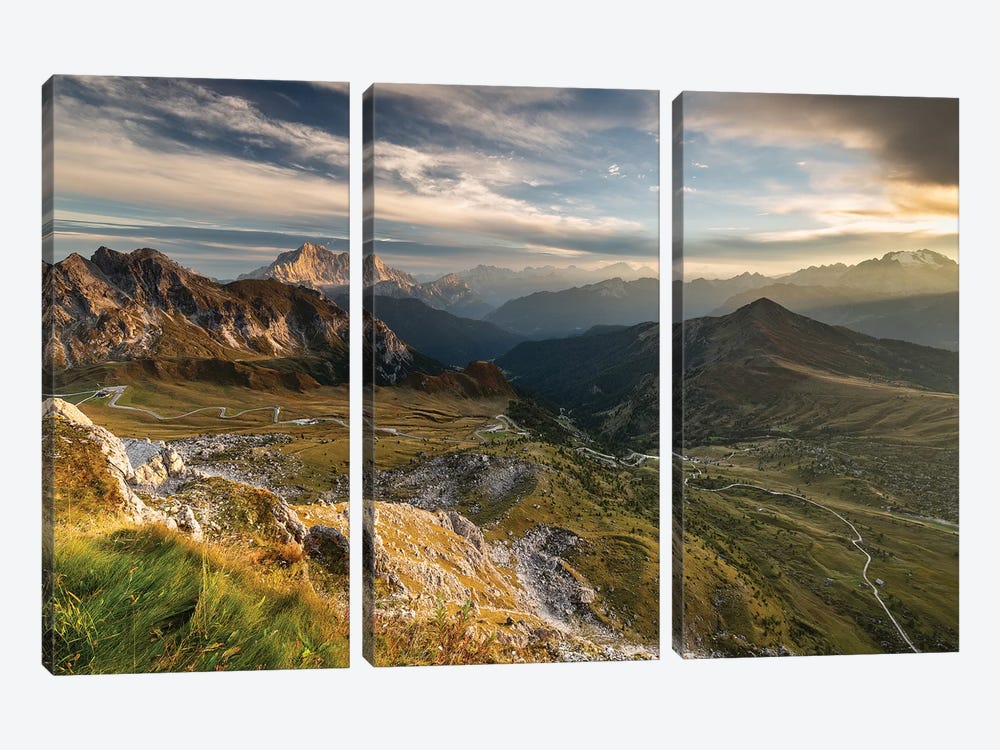 Italy, Alps, Dolomites II 3-piece Canvas Art Print
