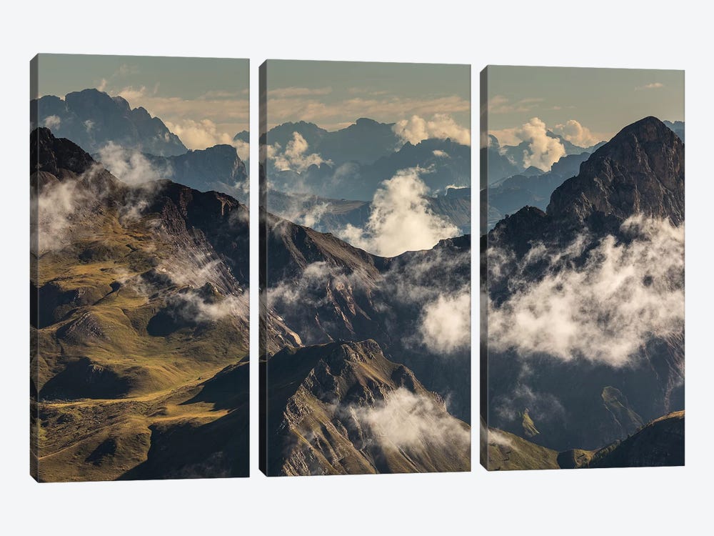 Italy, Alps, Dolomites, Col Margherita Park V by Mikolaj Gospodarek 3-piece Canvas Art