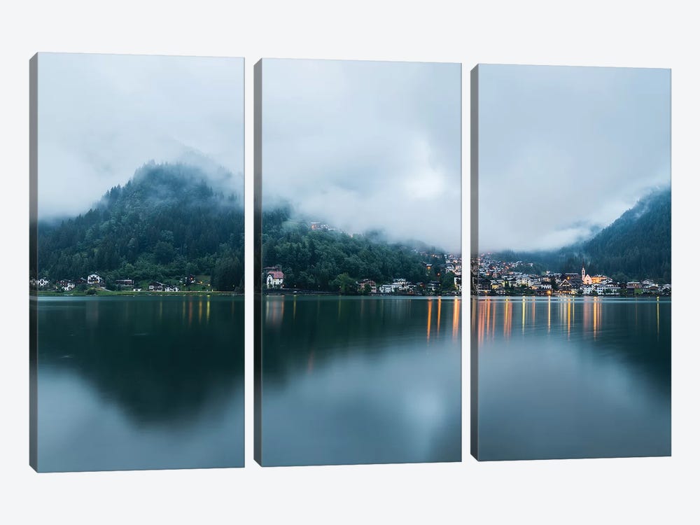 Italy, Alps, Dolomites, Lago di Alleghe  by Mikolaj Gospodarek 3-piece Canvas Art