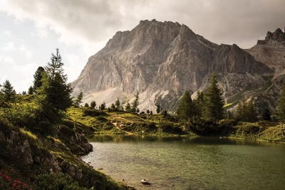Italy, Alps, Dolomites, Lago di Limides I by Mikolaj Gospodarek art print