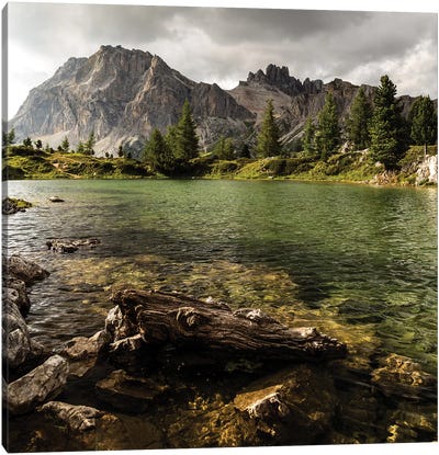 Italy, Alps, Dolomites, Lago di Limides II Canvas Art Print - Mikolaj Gospodarek