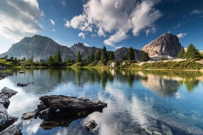 Italy, Alps, Dolomites, Lago di Limides III by Mikolaj Gospodarek canvas print