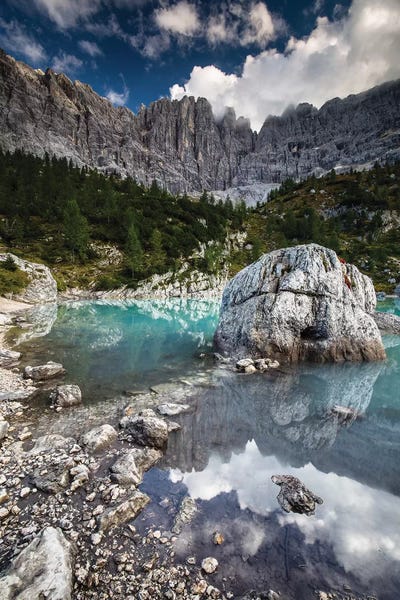 Italy, Alps, Dolomites, Mountains, Lago di Sorapiss II by Mikolaj Gospodarek canvas print