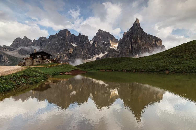 Italy, Alps, Dolomites, Mountains, Passo Rolle - Rifugio Baita Segantini II