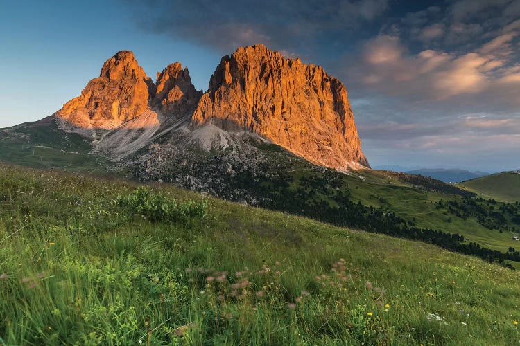 Italy, Alps, Dolomites, Mountains, Passo Sella, Sassolungo