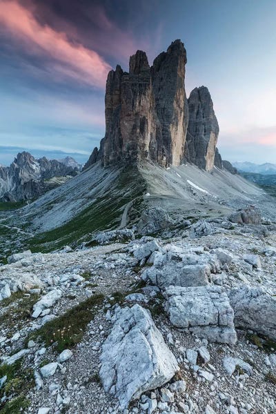 Italy, Alps, Dolomites, Mountains, Tre Cime di Lavaredo II by Mikolaj Gospodarek canvas print