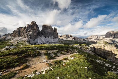 Italy, Alps, Dolomites, Mountains, Tre Cime di Lavaredo III by Mikolaj Gospodarek multi panel art