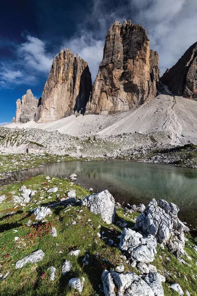 Italy, Alps, Dolomites, Mountains, Tre Cime di Lavaredo VI by Mikolaj Gospodarek art print
