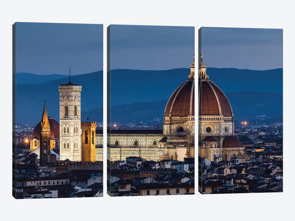 Italy, Tuscany, Florence - Florence Cathedral I by Mikolaj Gospodarek 3-piece Canvas Wall Art