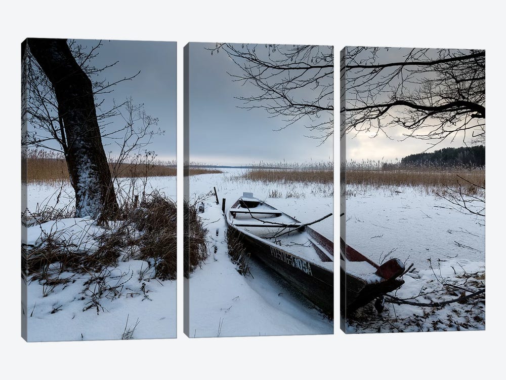 Europe, Poland, Podlaskie, Suwalskie Region, Wigry Lake I by Mikolaj Gospodarek 3-piece Canvas Art
