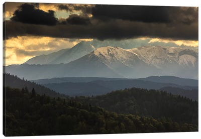 Europe, Slovakia, Tatra Mountains, View from Lesnické sedlo I Canvas Art Print - Slovakia