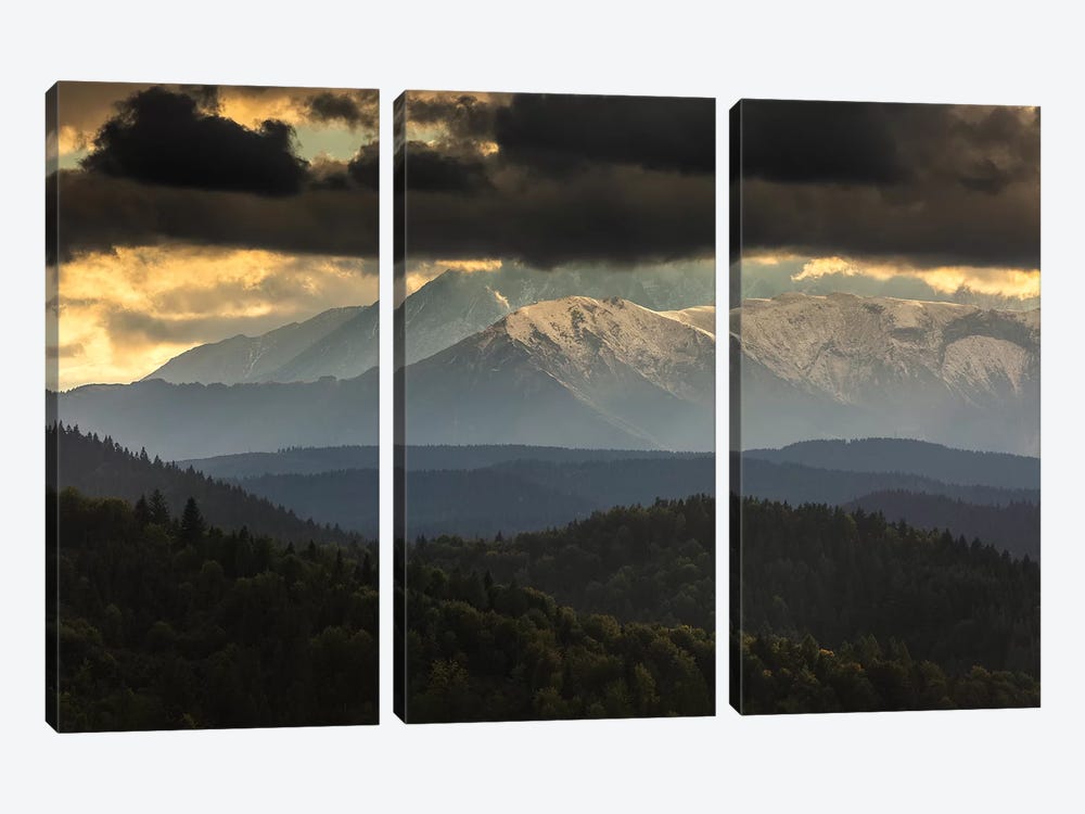 Europe, Slovakia, Tatra Mountains, View from Lesnické sedlo I by Mikolaj Gospodarek 3-piece Canvas Artwork