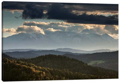 Europe, Slovakia, Tatra Mountains, View from Lesnické sedlo II Canvas Art Print - Slovakia
