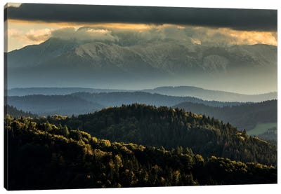 Europe, Slovakia, Tatra Mountains, View from Lesnické sedlo III Canvas Art Print - Slovakia