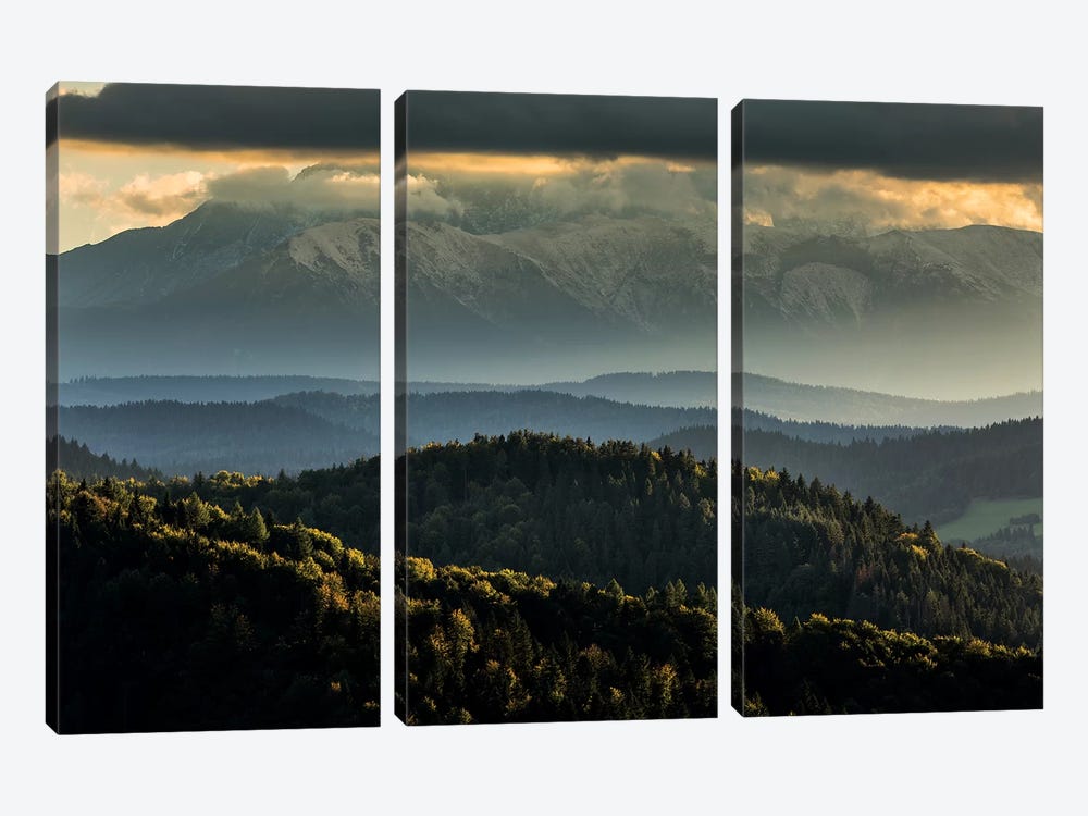 Europe, Slovakia, Tatra Mountains, View from Lesnické sedlo III by Mikolaj Gospodarek 3-piece Art Print