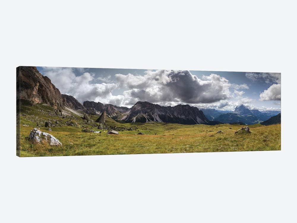 Europe, Italy, Alps, Dolomites, South Tyrol, Val Gardena, View From Malga Pieralongia Alm by Mikolaj Gospodarek 1-piece Canvas Art