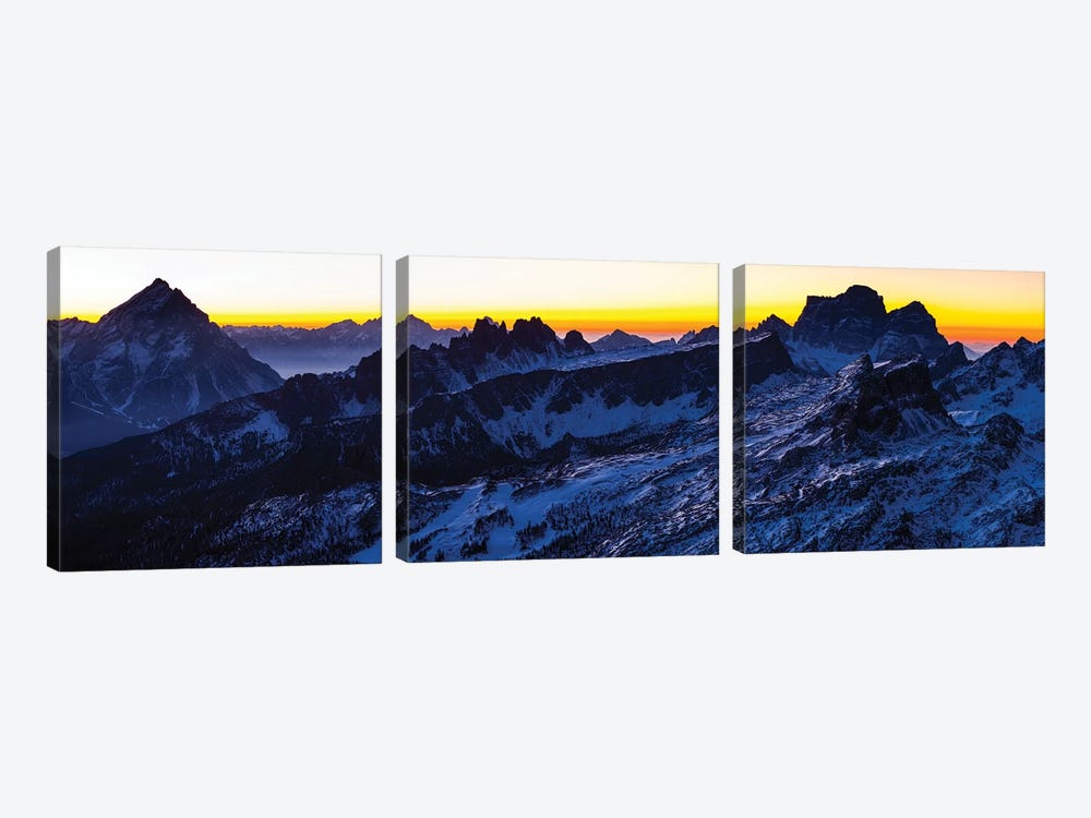 Europe, Italy, Alps, View From Lagazuoi. Winter Dolomites I by Mikolaj Gospodarek 3-piece Canvas Art
