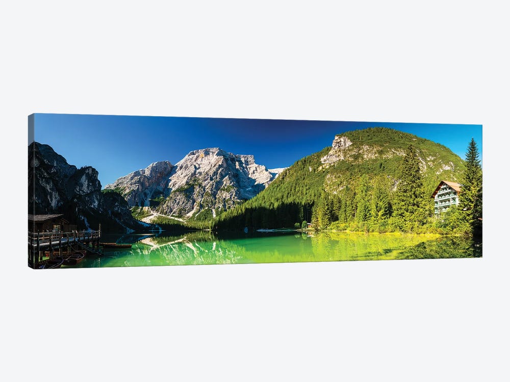 Italy, Alps, Prags Dolomites, Mountains. Pragser Wildsee / Lago Di Braies, I by Mikolaj Gospodarek 1-piece Canvas Print