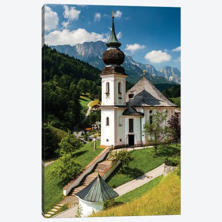 Germany, Alps, Bavaria, Maria Gern church, Berchtesgaden Canvas Print #LAJ321} by Mikolaj Gospodarek Art Print