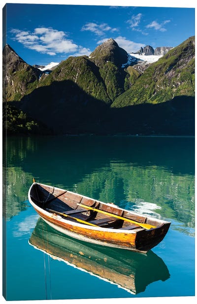 Norway, Stryn V Canvas Art Print - Rowboat Art
