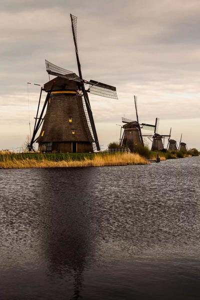 Watermills & Windmills: Netherlands, Kinderdijk, Windmills by Mikolaj Gospodarek
