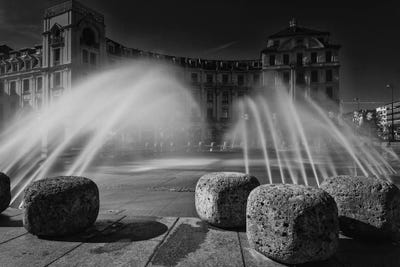 Germany, Bavaria, Munich, Karlsplatz II by Mikolaj Gospodarek framed canvas print