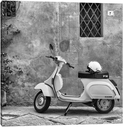 Italy, Vespa Canvas Art Print - Scooters