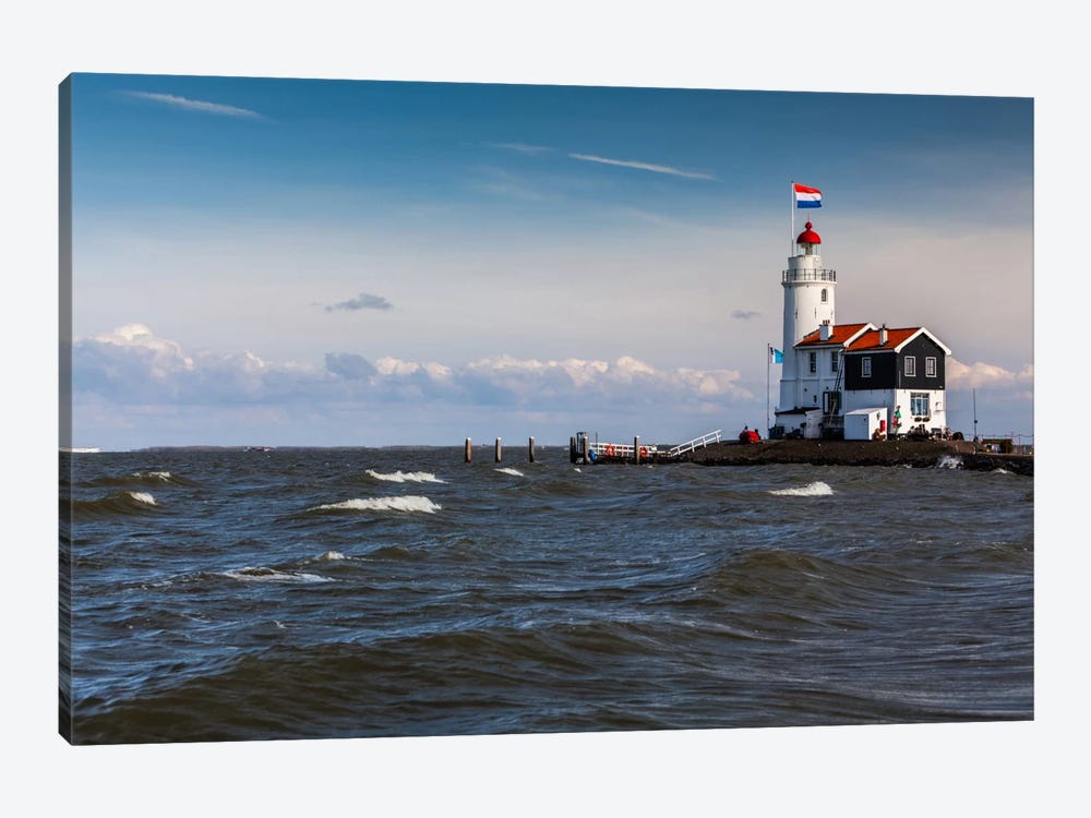 Netherlands, Marken, Paard van Marken (Horse Of Marken) Lighthouse by Mikolaj Gospodarek 1-piece Canvas Art