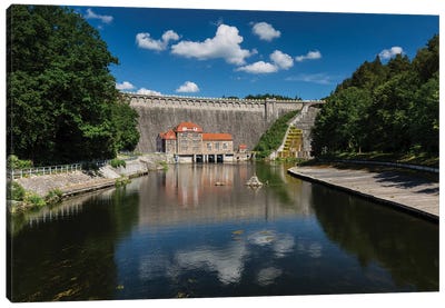 Poland, Pilchowice Water Dam Canvas Art Print - Poland