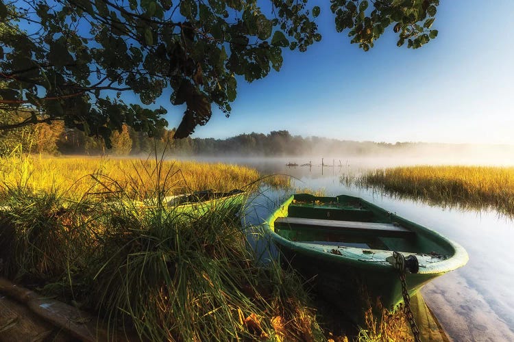 Sunrise - Lake - Kashubia - Poland by Mikolaj Gospodarek wall art