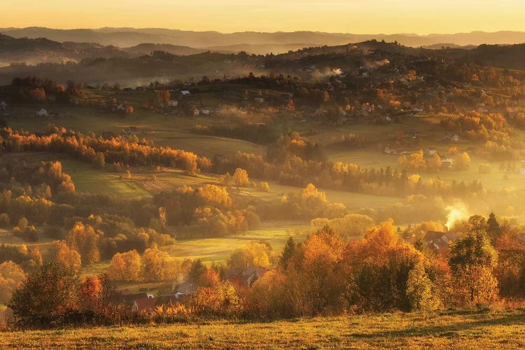 Autumn - Beskid Mountains - Poland by Mikolaj Gospodarek wall art