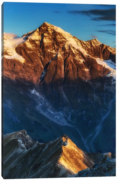 Sunrise. Alps. Austria Canvas Art Print - Mikolaj Gospodarek