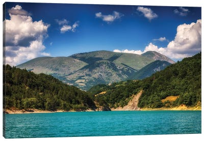 French Alps, Lac Du Sautet Canvas Art Print - Mikolaj Gospodarek