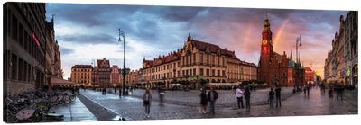Wroclaw, Poland - Sunset After Storm Canvas Art Print - Poland