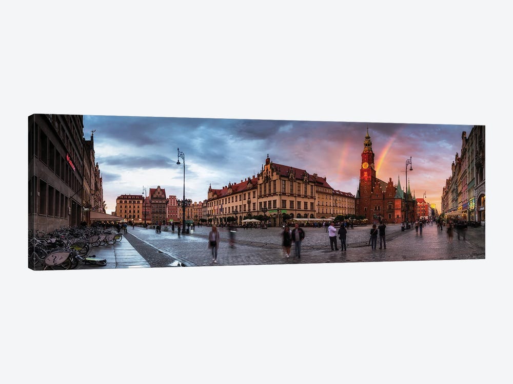 Wroclaw, Poland - Sunset After Storm by Mikolaj Gospodarek 1-piece Canvas Artwork