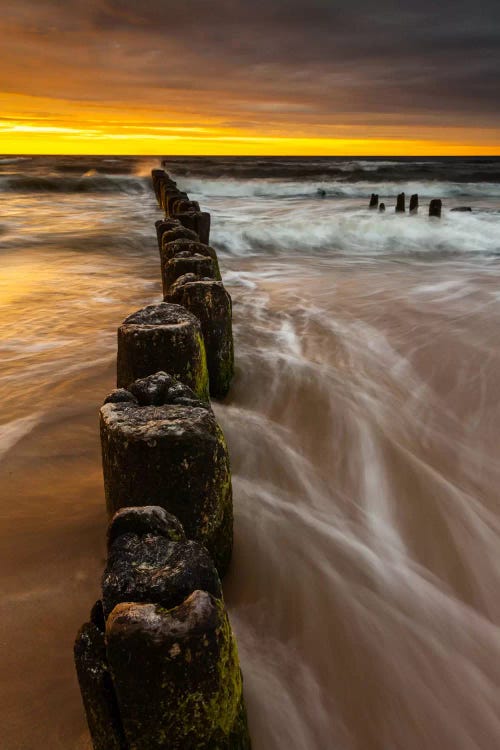 Poland, Baltic Sea, Dziwnow, Sunset II