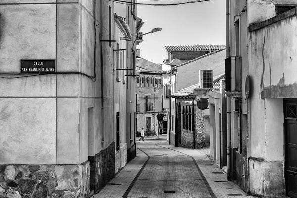 Black & White Cityscapes: Arguedas, Spain by Mikolaj Gospodarek