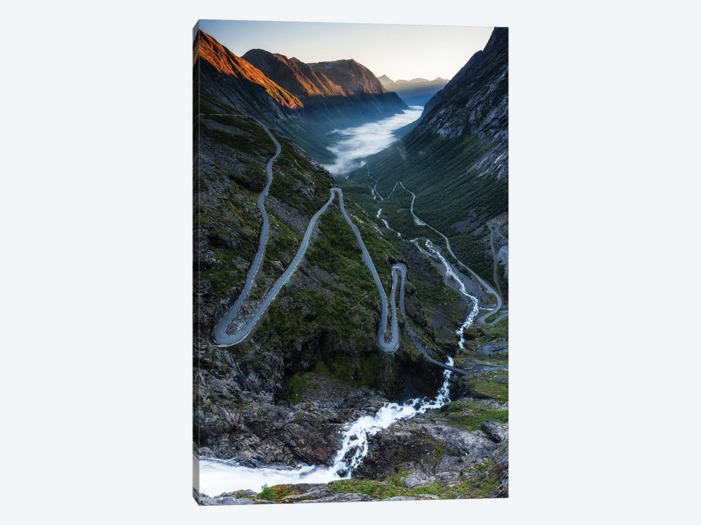 Serpentine Mountain Road Trollstigen, Norway by Mikolaj Gospodarek 1-piece Canvas Artwork