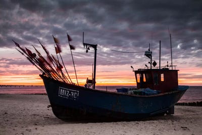Poland, Baltic Sea, Fishing Boat by Mikolaj Gospodarek art print